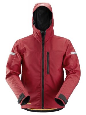 Snickers 1229 AllroundWork, Softshell Jacket Hood - Chili Red