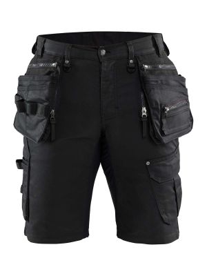 1992-1141 Craftsman Shorts Stretch Blåkläder Black/Black 9999 71workx Front