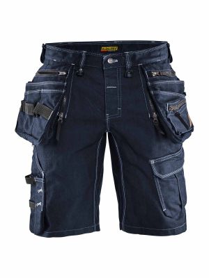 1992-1141 Craftsman Shorts Stretch Blåkläder Navy Blue/Black 8999 71workx Front
