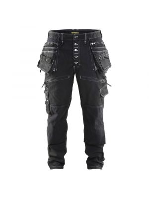 Blåkläder 1999-1141 Work Trousers Baggy Denim Stretch - Black