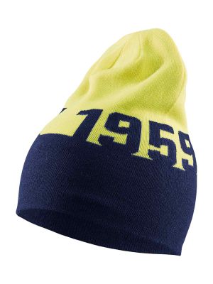 2056-0000 Beanie - 8933 Navy Blue/ High Vis Yellow - Blåkläder - front