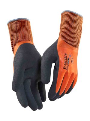2962-1451Work Gloves Lined Latex Coated - 5300 Orange - Blåkläder - front
