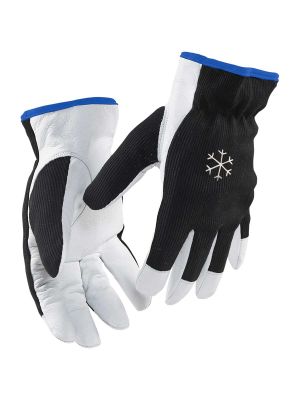 2286-3910 Work Gloves Lined - 9910 Black/White - Blåkläder - front