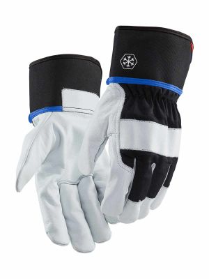 2288-3900 Work Gloves Lined - 9910 Black/White - Blåkläder - front