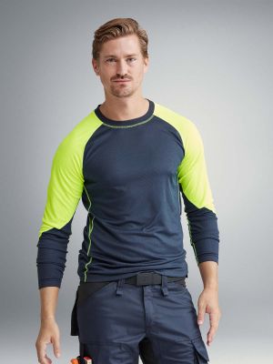 2405 Work T-shirt Neon Long Sleeve - Snickers 