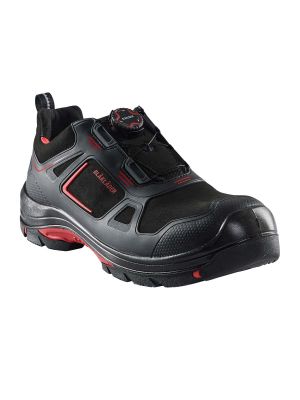 2471 Low Safety Shoe S3 Gecko Boa Closure Black/Red 9956 Blåkläder 71workx front