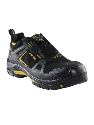 2471 Low Safety Shoe S3 Gecko Boa Closure Black/Yellow 9935 Blåkläder 71workx front