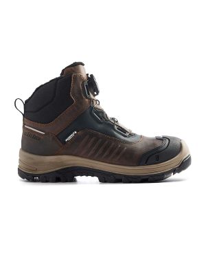 2492 High Safety Shoes S3 Storm Blåkläder Brown Black 7899 71workx Front