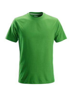2502 Work T-Shirt Classic Cotton Apple Green 3700 Snickers 71workx front