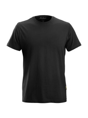 2502 Work T-Shirt Classic Cotton Black 0400 Snickers 71workx front