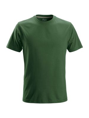 2502 Work T-Shirt Classic Cotton Forest Green 3900 Snickers 71workx front