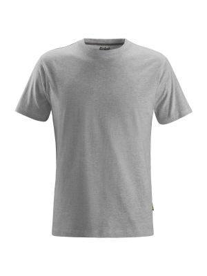 2502 Work T-Shirt Cotton Basic Snickers 2800 Grey Melange 71Workx Front