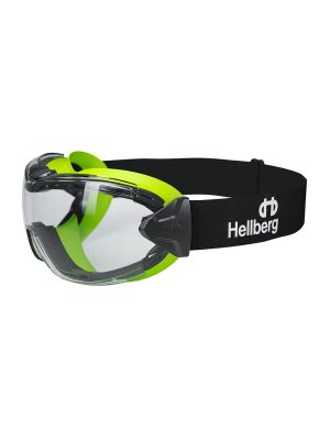 25045-001 Safety Glasses Neon Plus Clear AF/AS Endurance Hellberg 71workx side left