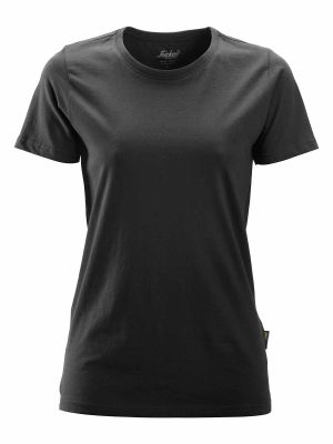 2516 Women's Work T-shirt Snickers Black 0400 71workx front