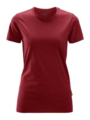 2516 Women's Work T-shirt Snickers Chili Red 1600 71workx front