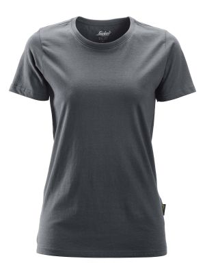 2516 Women's Work T-shirt Snickers Steel Grey 5800 71workx front