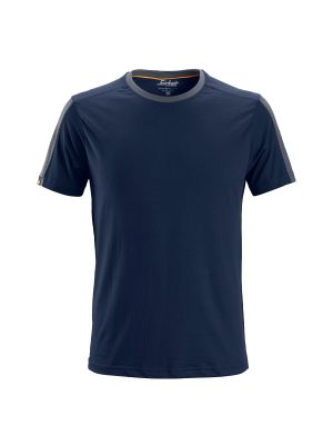 Snickers 2518 AllroundWork, T-shirt - Navy/Steel Grey