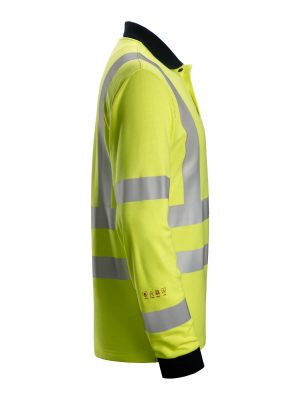 2661 High Vis Polo Shirt Long Sleeve Fireproof ProtecWork - Snickers