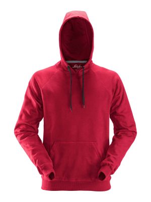 2800 Work Hoodie Snickers Chili Red 1600 71workx front