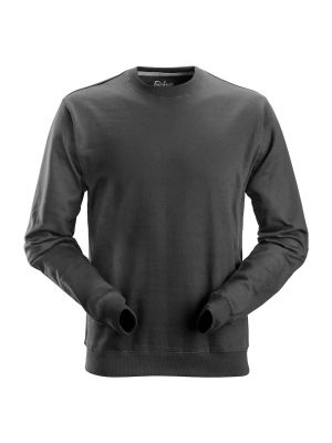 2810 Work Sweater Steel Grey 5800 Snickers 71workx front