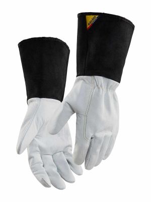 2839-1460 Welding Gloves  - 1098 White/Dark Grey - Blåkläder - front