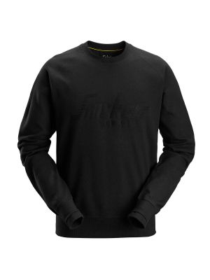 2892 Work Sweater Logo Snickers Black 0400 71workx front