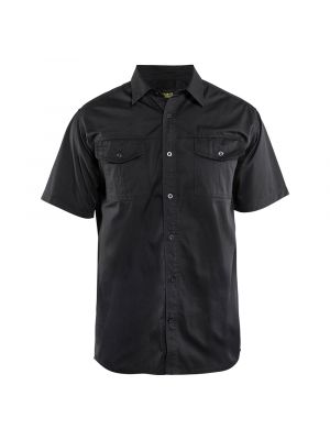 Blåkläder 3296-1190 Shirt Twill s/s - Black
