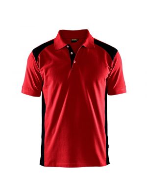 Blåkläder 3324-1050 Pique Polo Shirt - Red/Black