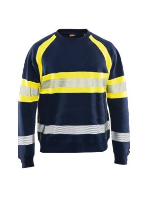 High Vis Sweater 3359 Marine/High Vis Geel - Blåkläder