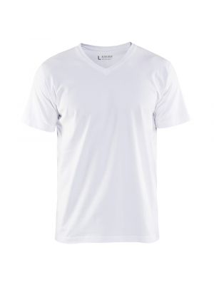 Blåkläder 3360-1029 T-shirt V-Neck - White