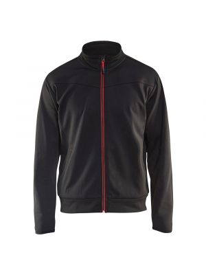 Blåkläder 3362-2526 Sweatshirt With Zipper - Black/Red