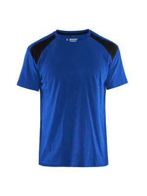 Blåkläder 3379-1042 T-Shirt Bi-Colour - Cornflower Blue/Black