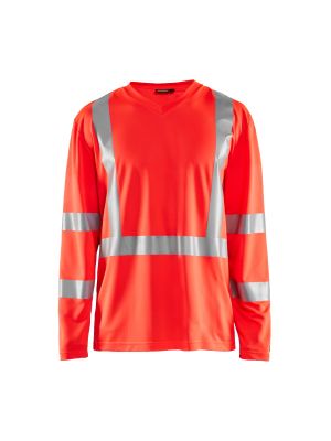 UV T-Shirt High Vis Long Sleeve 3383 High Vis Rood - Blåkläder