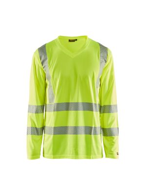 UV T-Shirt High Vis Long Sleeve 3385 High Vis Geel - Blåkläder