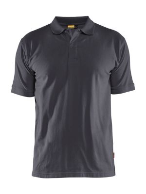 3435-1035 Work Polo Shirt Cotton Mid Grey 9600 Blåkläder 71workx front
