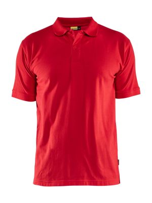 3435-1035 Work Polo Shirt Cotton Red 5600 Blåkläder 71workx front