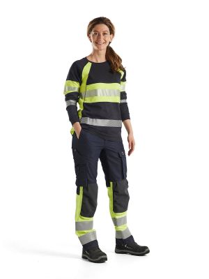 3494-1761 Women's High Vis T-Shirt Long Sleeve Fireproof - Blåkläder