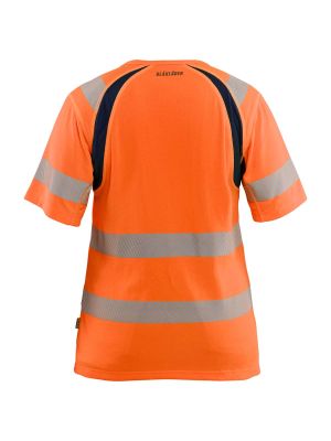 Blåkläder Work T-Shirt High Vis Women 3503 Orange Navy