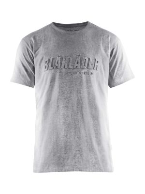 3531-1043 Work T-shirt 3D 9000 Grey Melange Blåkläder 71Workx front