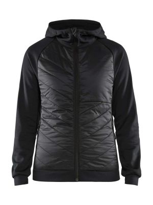 3464-2526 Women's Work Jacket Hybrid - 9998 Black/Dark Grey - Blåkläder - front