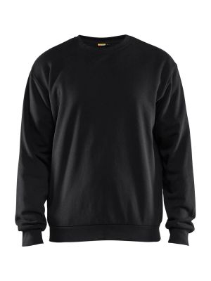 3585-1169 Work Sweater Fleece Black 9900 Blåkläder 71workx front