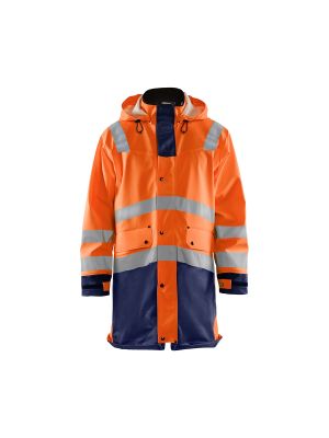Rain Coat High Vis Level 2 4306 High Vis Oranje/Marine - Blåkläder