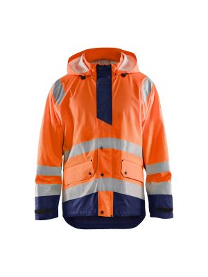 Rain Jacket Level 1 4323 High Vis Oranje/Marineblauw - Blåkläder