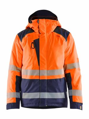 4455-1987 High Vis Workjacket Winter Class 3 Blåkläder Orange Navy 5389 71workx Front