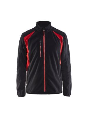Fleece Jacket 4730 Zwart/Rood - Blåkläder
