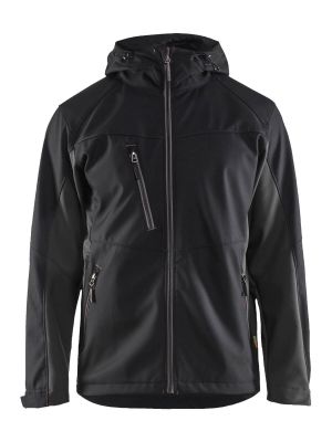 4753-2516 Work Jacket Softshell 9998 Black_Dark Grey Blåkläder 71Workx Front