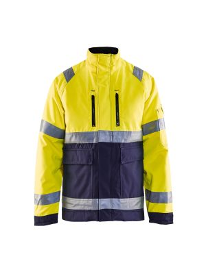 High Vis Winter Jacket, PU 4827 High Vis Geel/Marineblauw - Blåkläder