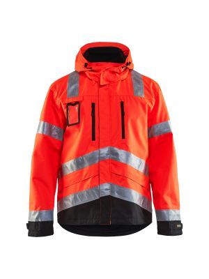 Waterproof High Vis Jacket 4837 High Vis Rood/Zwart - Blåkläder