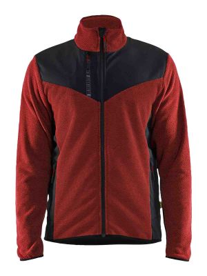 5942-2536 Work vest Softshell Knitted Blåkläder Burned Red/Black 5999 71workx Front