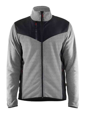 5942-2536 Work vest Softshell Knitted Blåkläder Grey/Black 9099 71workx Front